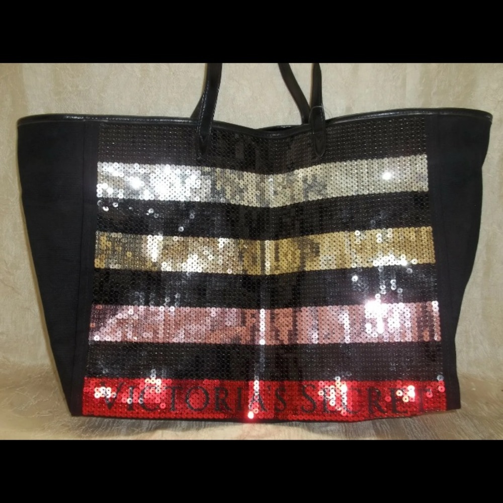 Victoria Secret sequin jumbo tote bag 💜